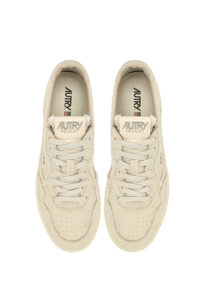 AUTRY - Basket Medalist Denim Ivory
