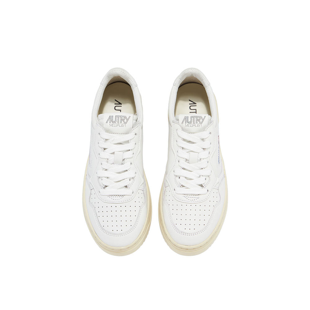 AUTRY - Basket Medalist en Nappa Blanc super soft