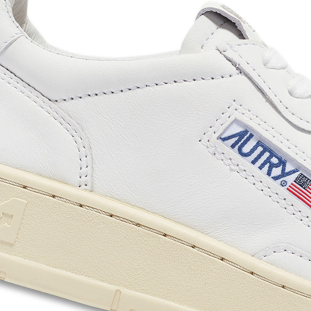 AUTRY - Basket Medalist en nappa blanc super soft