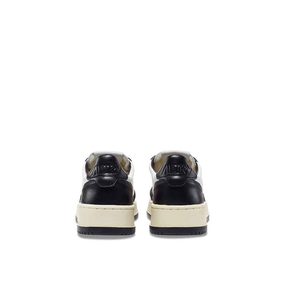 AUTRY - Basket Medalist Bicolor cuir blanc / Noir