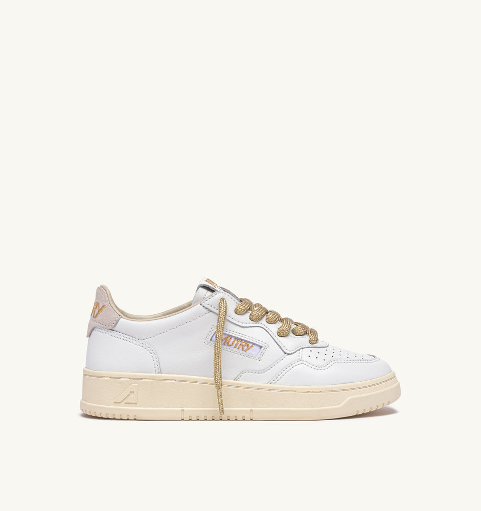AUTRY - Basket Medalist Bicolor leather/Swoll White/White