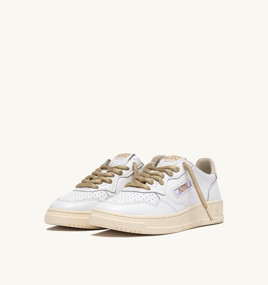 AUTRY - Basket Medalist Bicolor leather/Swoll White/White