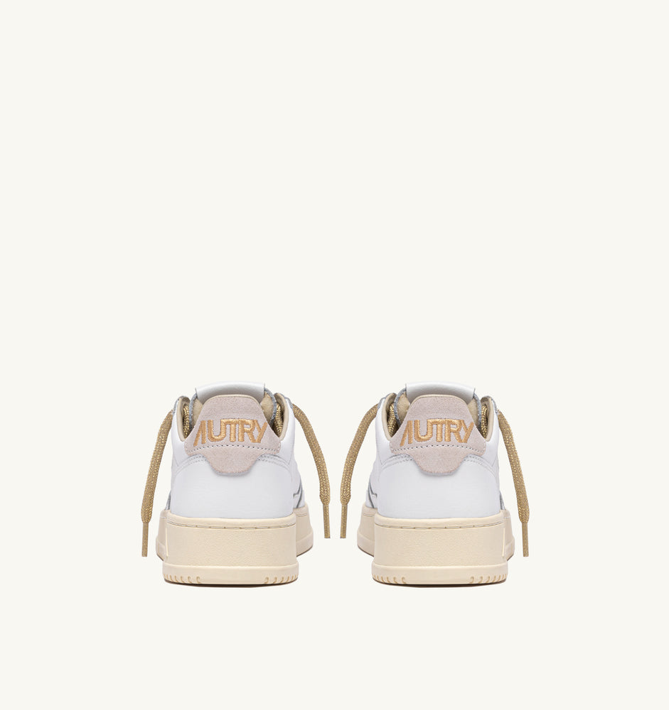 AUTRY - Basket Medalist Bicolor leather/Swoll White/White