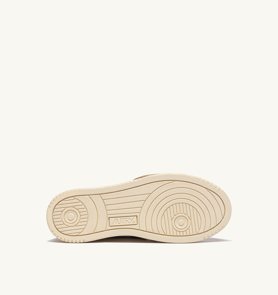 AUTRY - Basket Medalist Bicolor leather/Swoll White/White