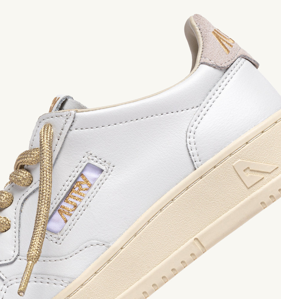 AUTRY - Basket Medalist Bicolor leather/Swoll White/White