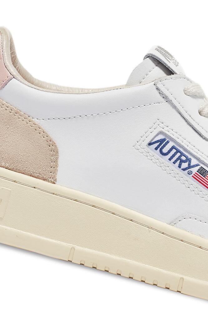 AUTRY - Basket Medalist Low cuir blanc / powder