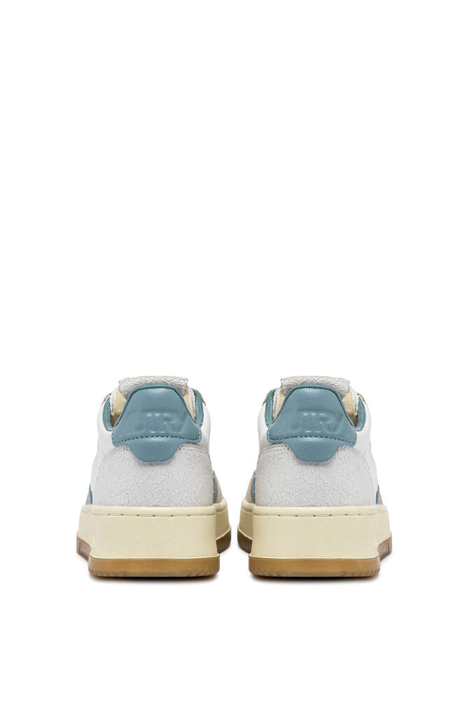 AUTRY - Basket Medalist Low virgin/crack white/celeste