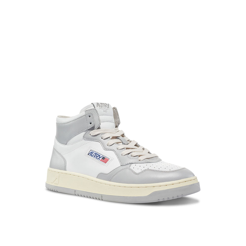 AUTRY - Basket Medalist Mid cuir blanc / vapor