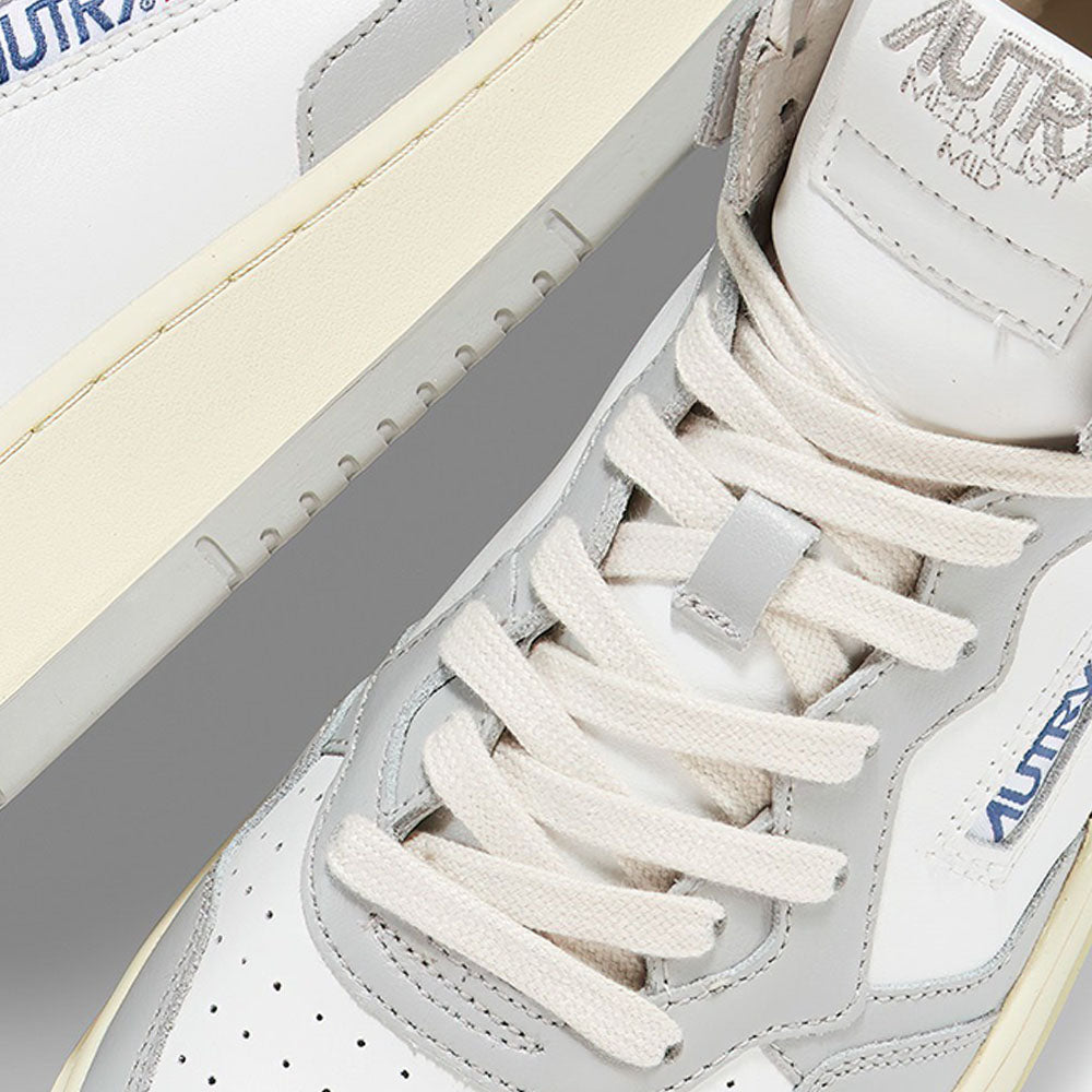 AUTRY - Basket Medalist Mid cuir blanc / vapor