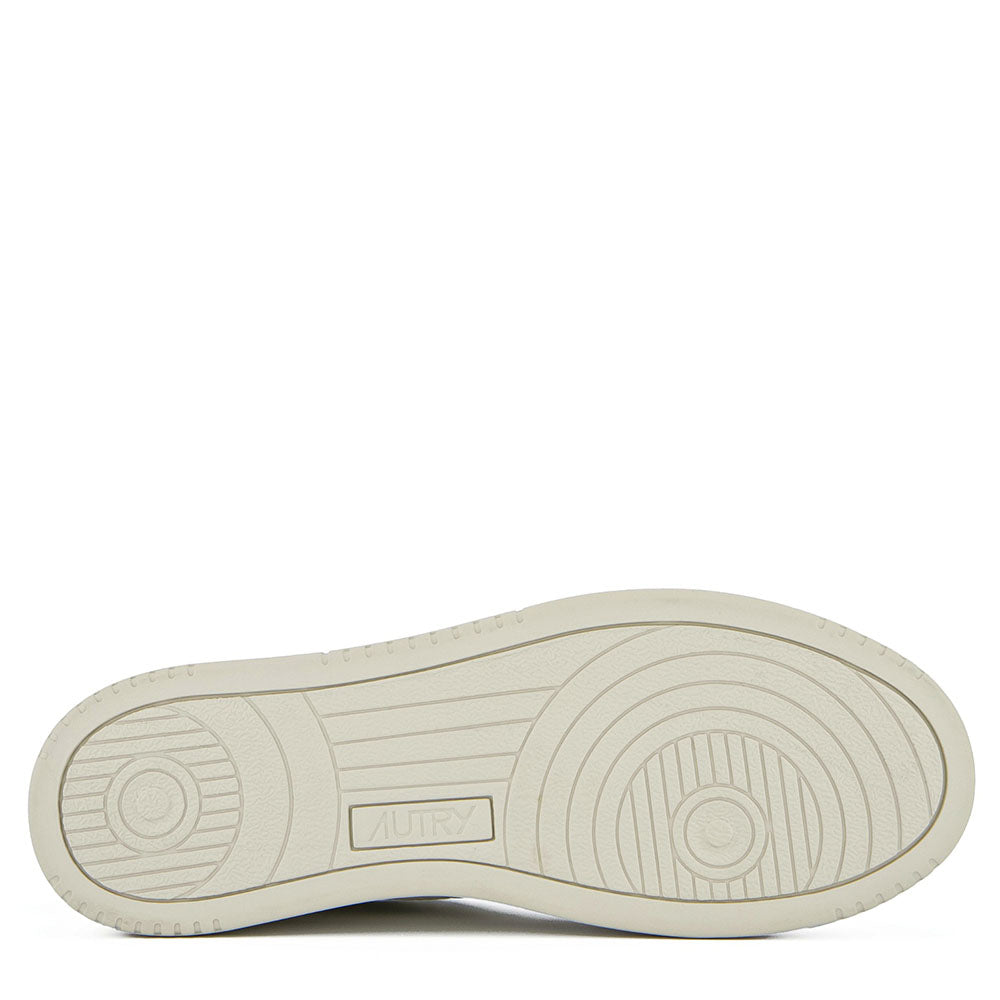 AUTRY - Basket Medalist Cuir effet elephant avec détails Noirs