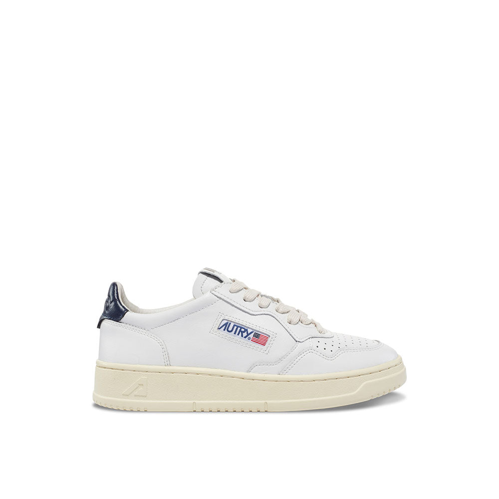 AUTRY - Basket Medalist en Cuir Blanc et Marine