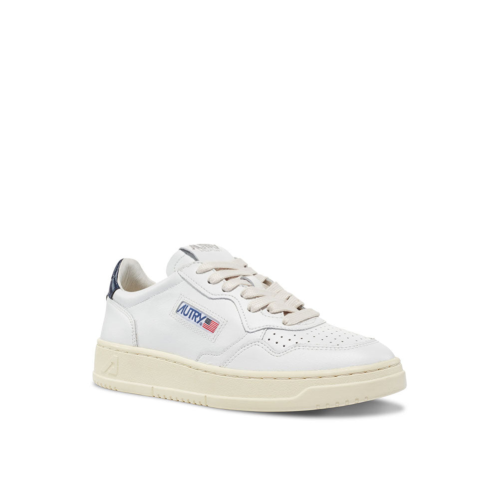 AUTRY - Basket Medalist en Cuir Blanc et Marine