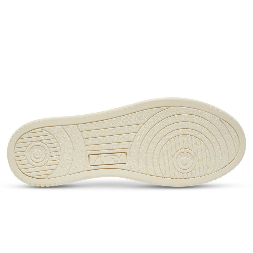 AUTRY - Basket Medalist en Cuir Blanc et daim beige