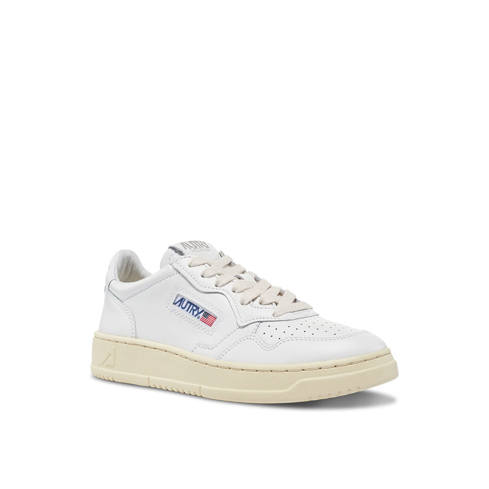AUTRY - Basket Medalist en Cuir Blanc