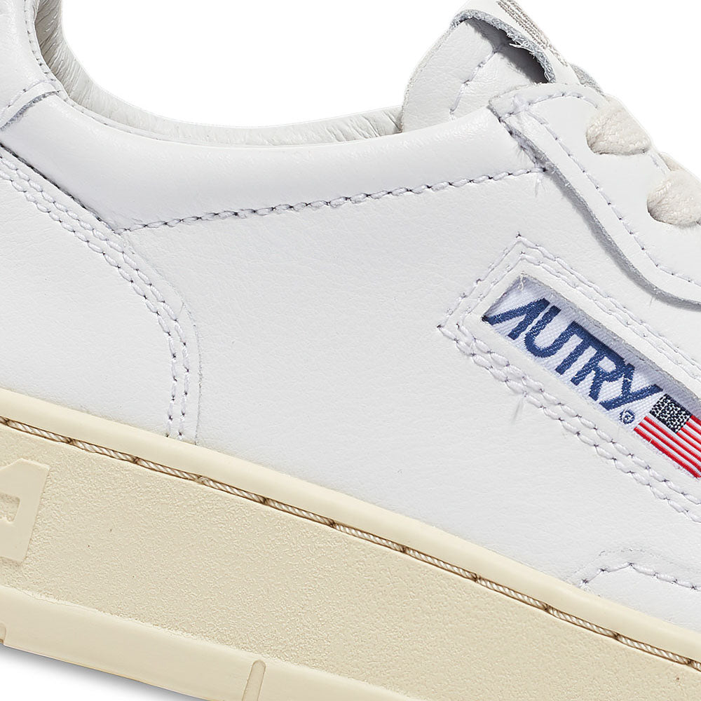 AUTRY - Basket Medalist en Cuir Blanc