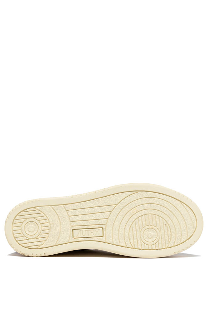 AUTRY - Basket Medalist Super Vintage en cuir blanc / rouge et or