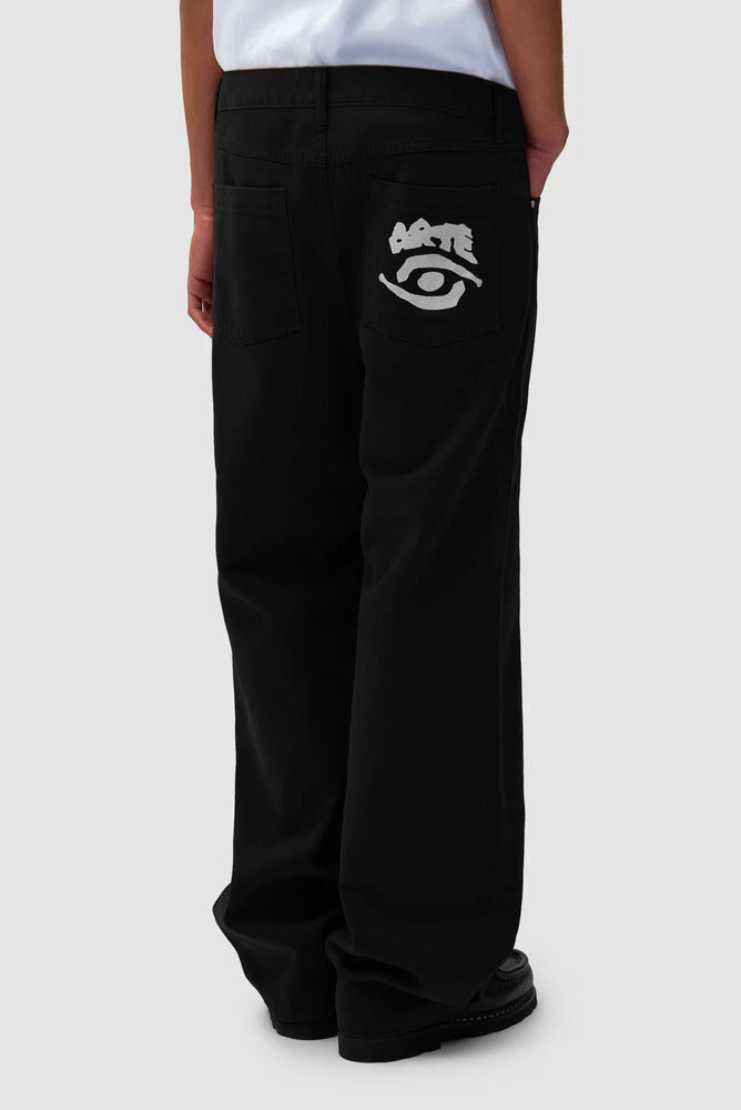 Arte - Pantalon Graphique à poche arrière Black