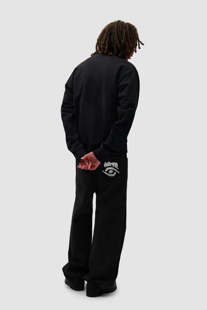 Arte - Pantalon Graphique à poche arrière Black