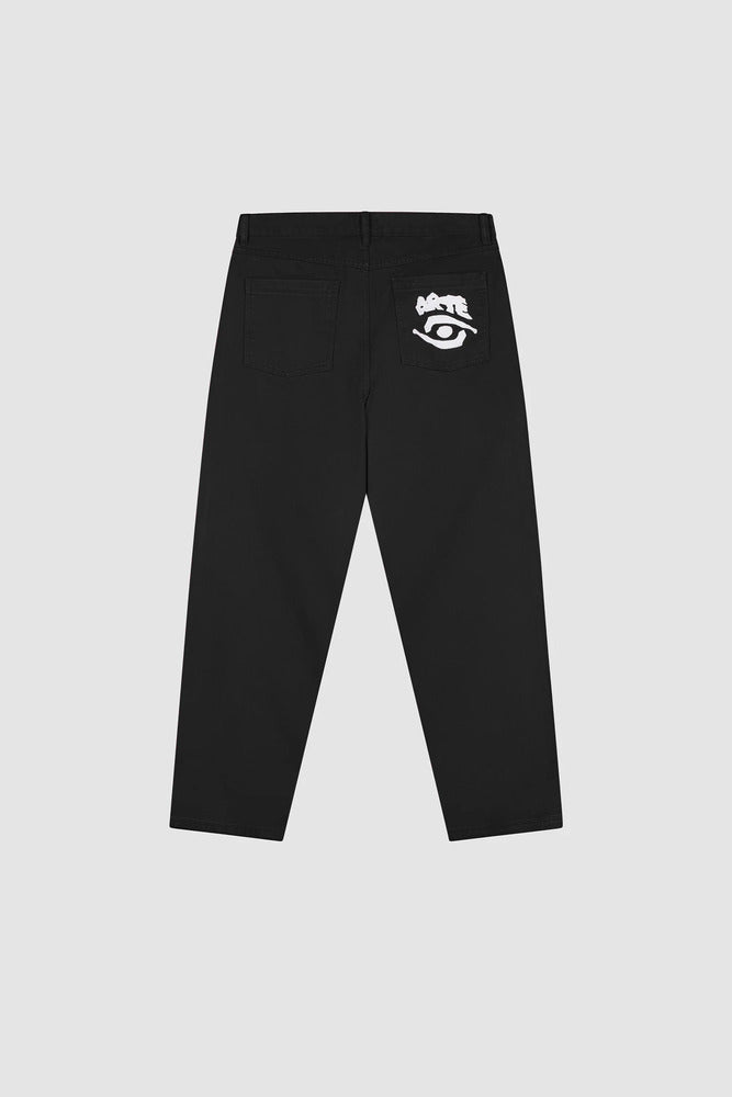 Arte - Pantalon Graphique à poche arrière Black