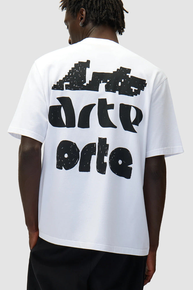 Arte - T-shirt Imprimé Multi Arte Blanc