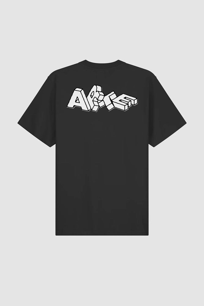 Arte - T-shirt imprimé Blocks Noir