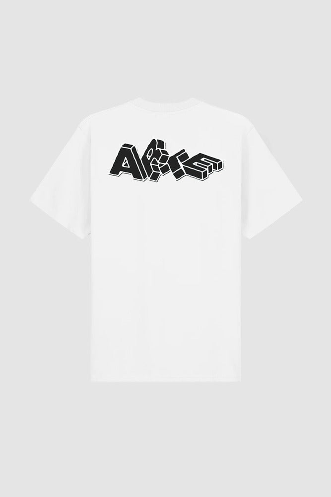 Arte - T-shirt imprimé Blocks Blanc