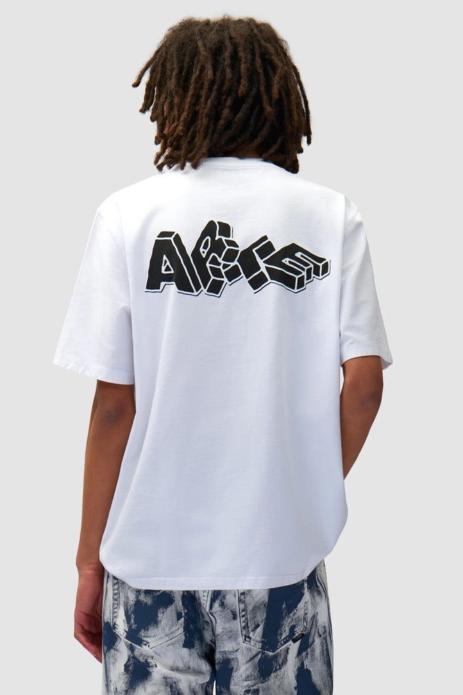 Arte - T-shirt imprimé Blocks Blanc