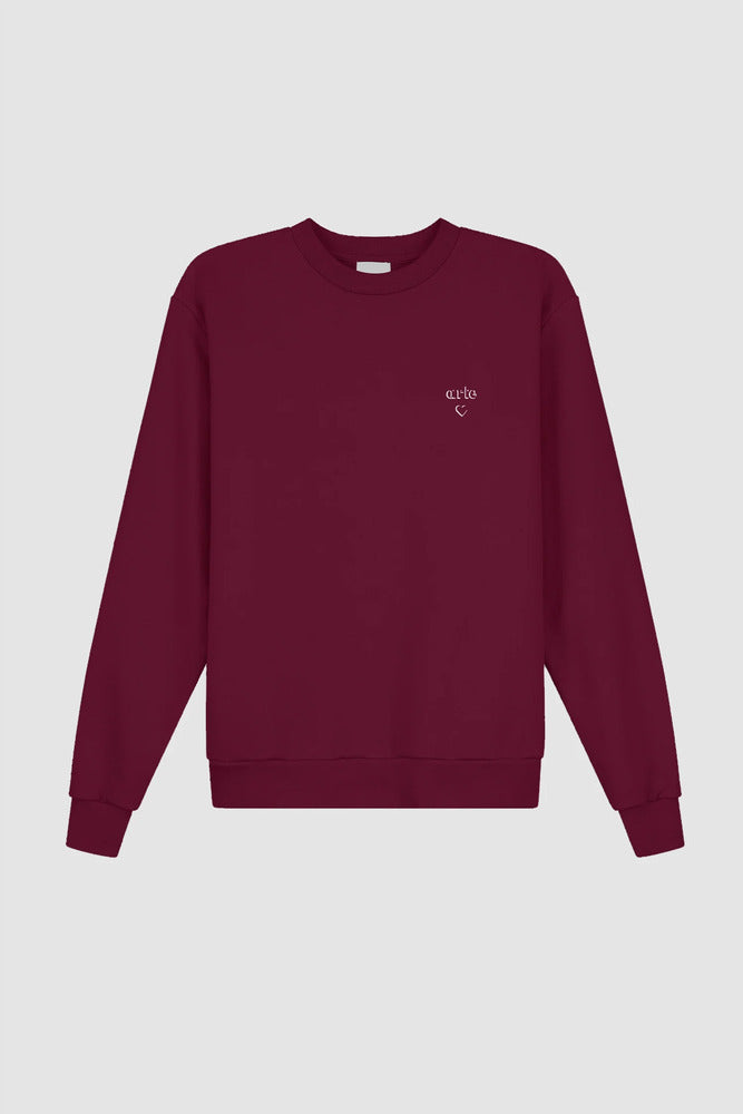 Arte - Sweat Heart Crewneck Bordeaux