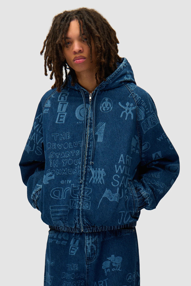 Arte - Veste Graffiti Allover Bleach