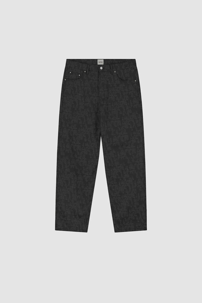 Arte - Pantalon Allover Noir