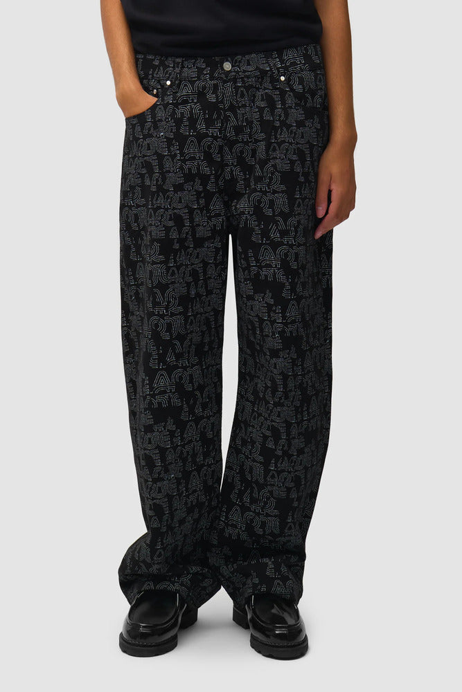 Arte - Pantalon Allover Noir