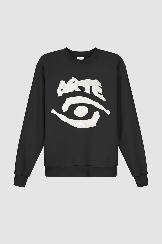 Arte - Sweat col ras de cou avec oeil Noir