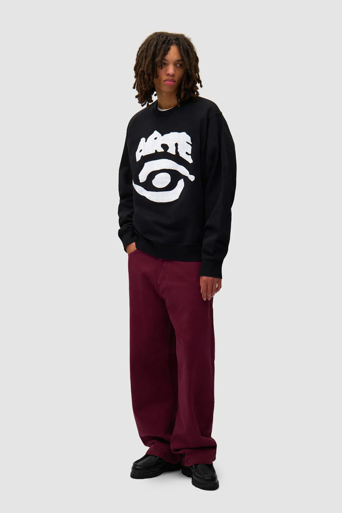 Arte - Sweat col ras de cou avec oeil Noir