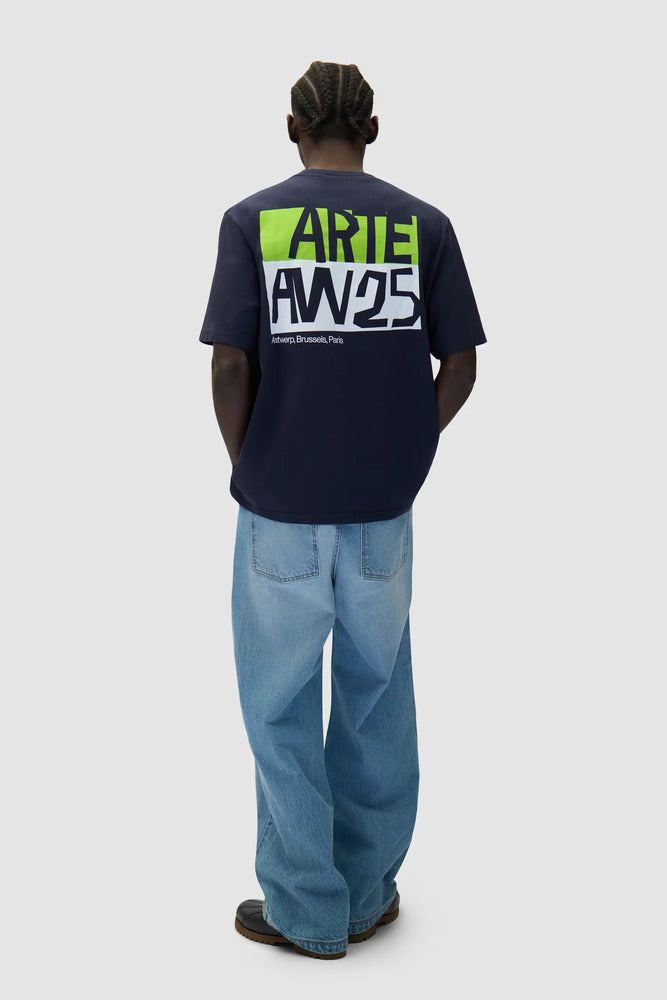 Arte - T-shirt imprimé à découpes Marine