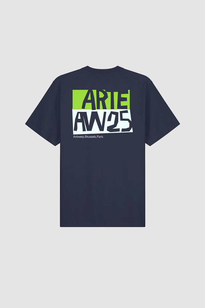 Arte - T-shirt imprimé à découpes Marine