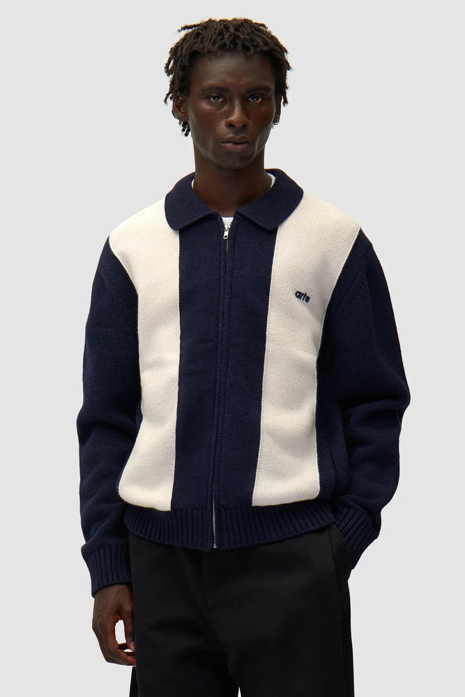 Arte - Cardigan Bleu/Blanc