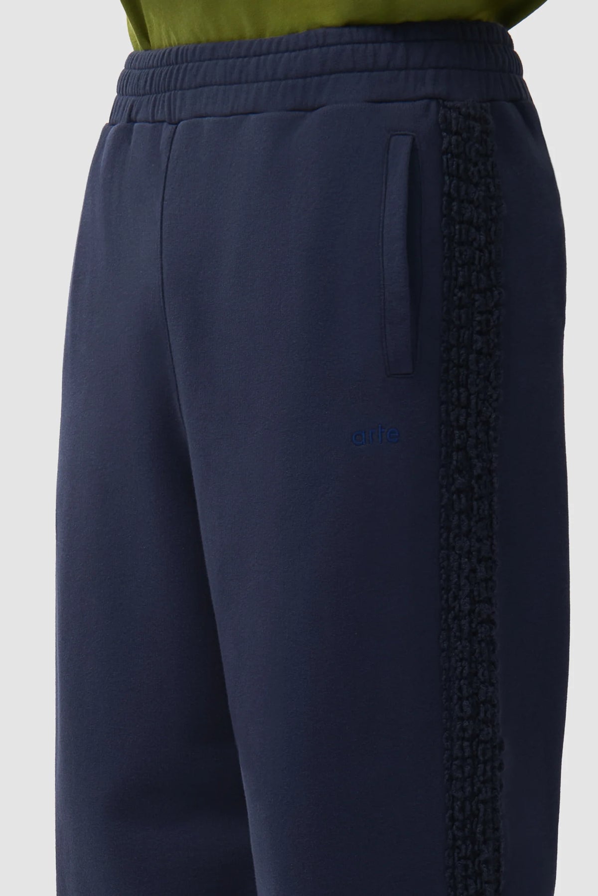 Arte - Pantalon Flora Trim Track Navy