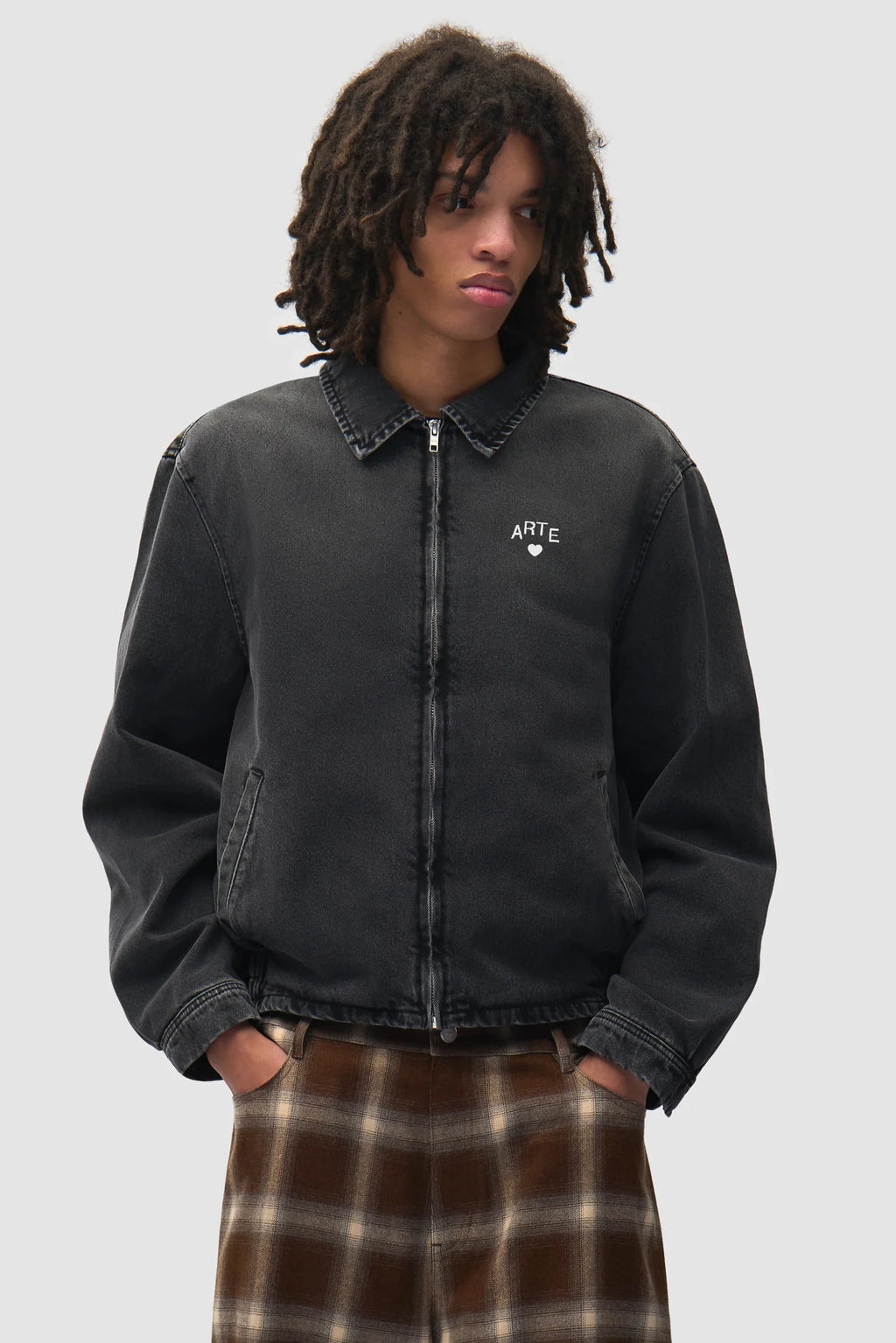 Arte - Veste Washed Denim Classic Black
