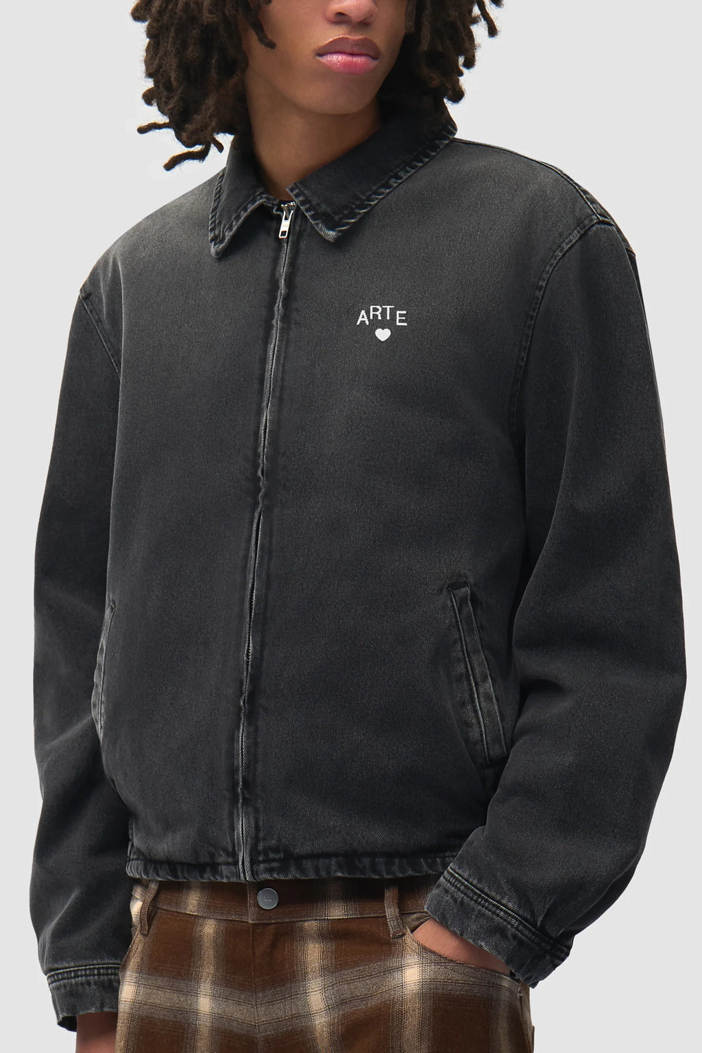 Arte - Veste Washed Denim Classic Black