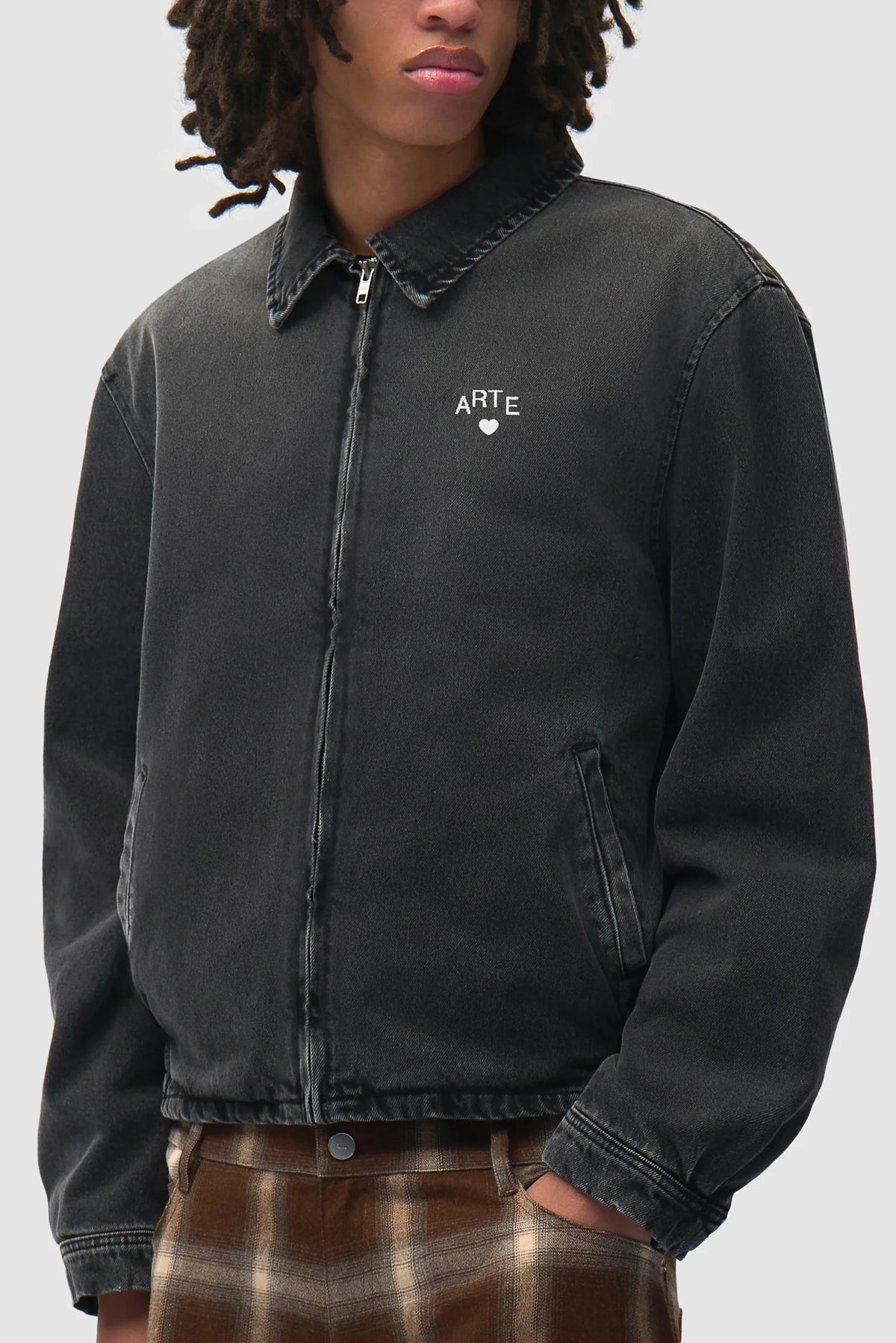 Arte - Veste Washed Denim Classic Black