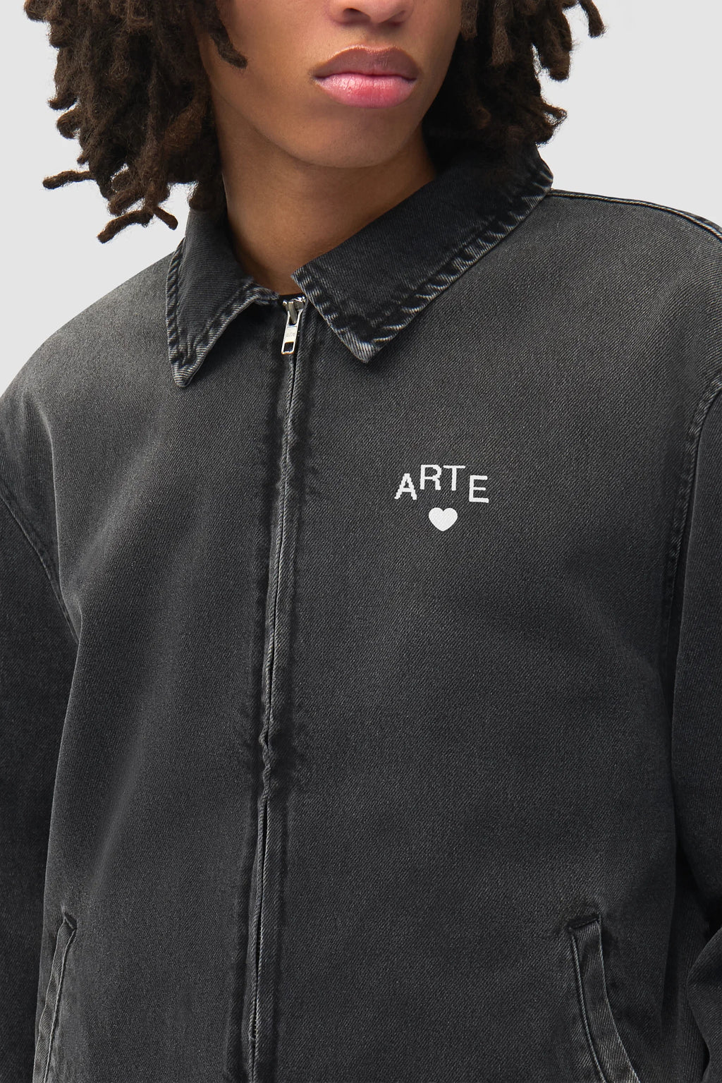 Arte - Veste Washed Denim Classic Black