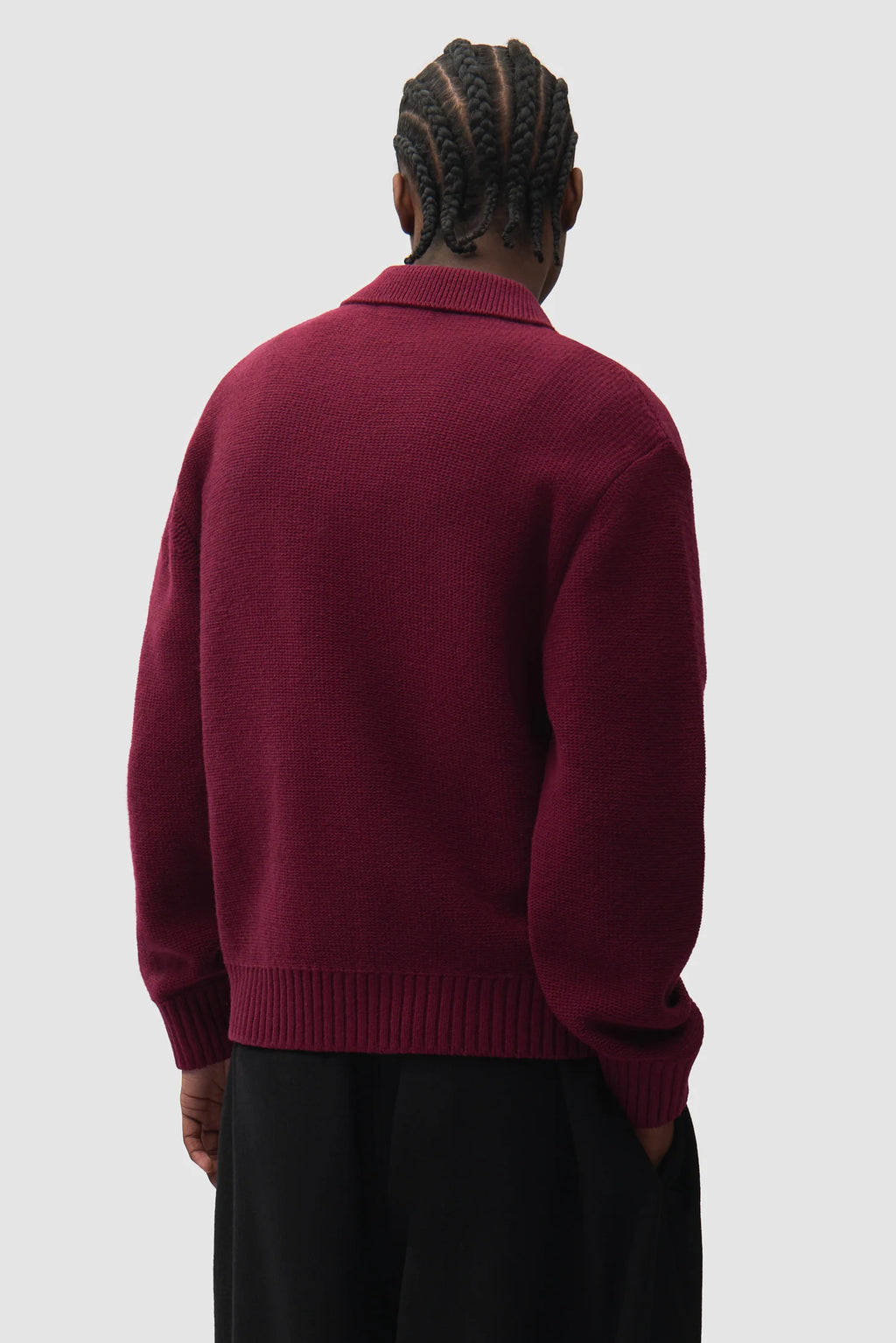Arte - Cardigan Stencil Zip Bordeaux