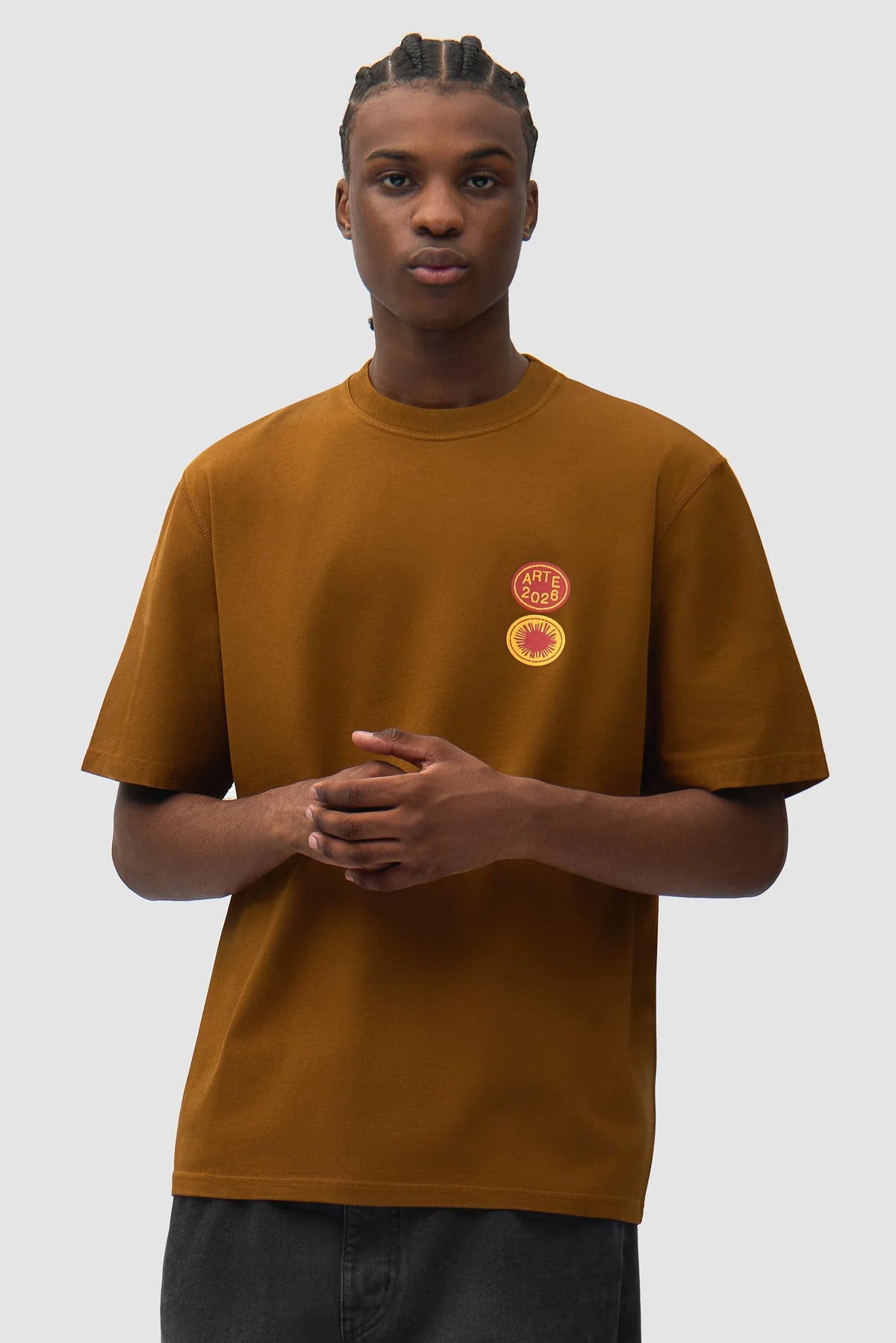 Arte - Tee-shirt Sun Stamp Brown