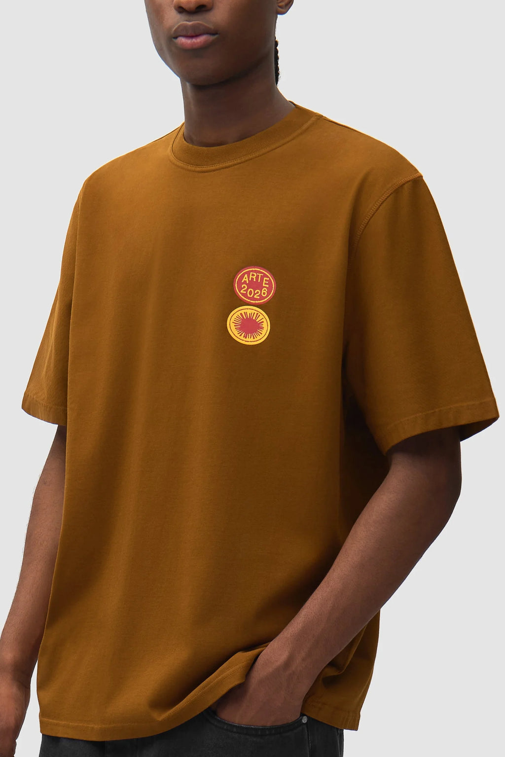Arte - Tee-shirt Sun Stamp Brown