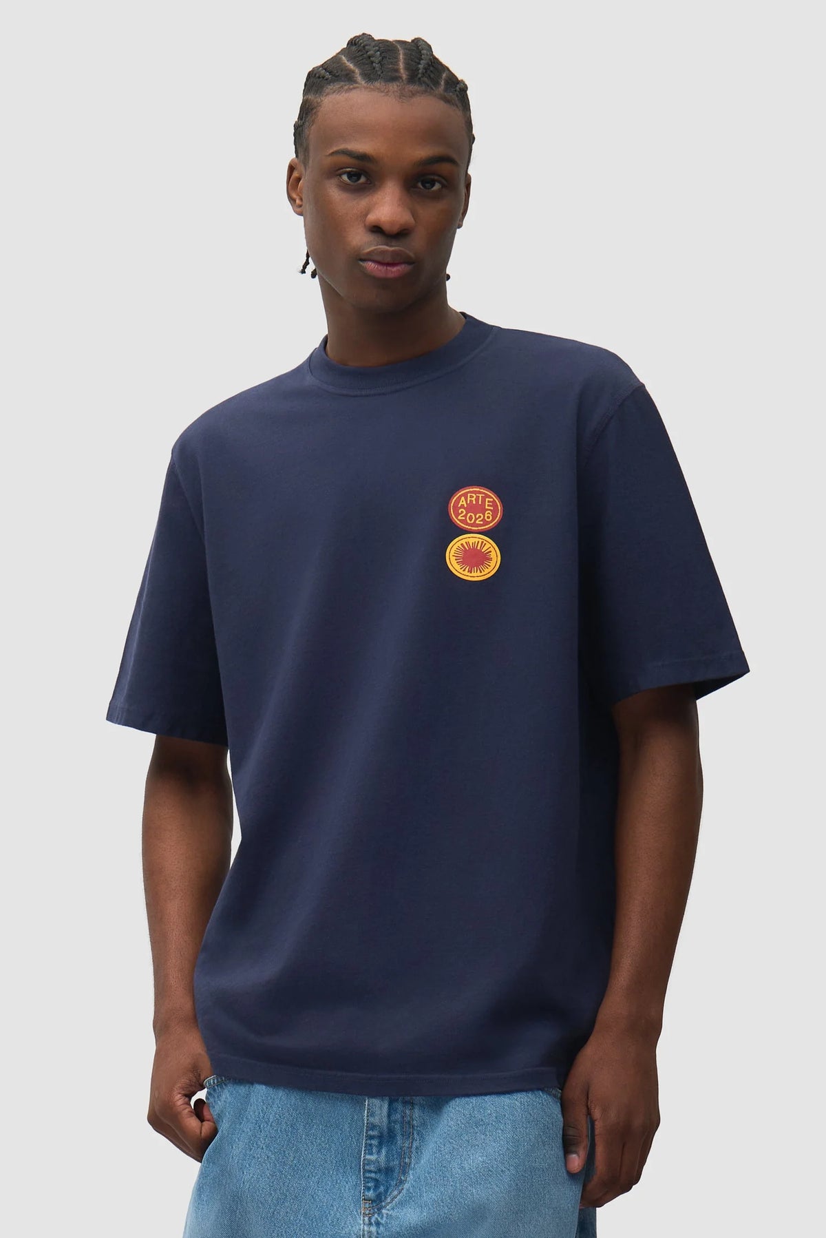 Arte - Tee-shirt Sun Stamp Navy