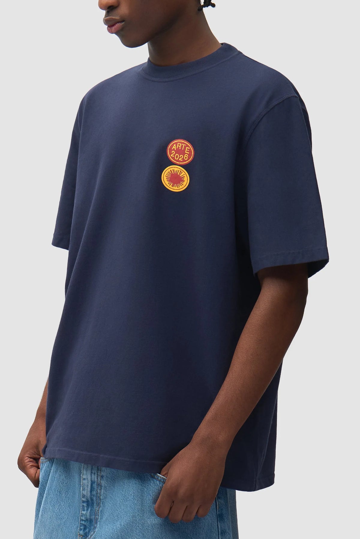 Arte - Tee-shirt Sun Stamp Navy