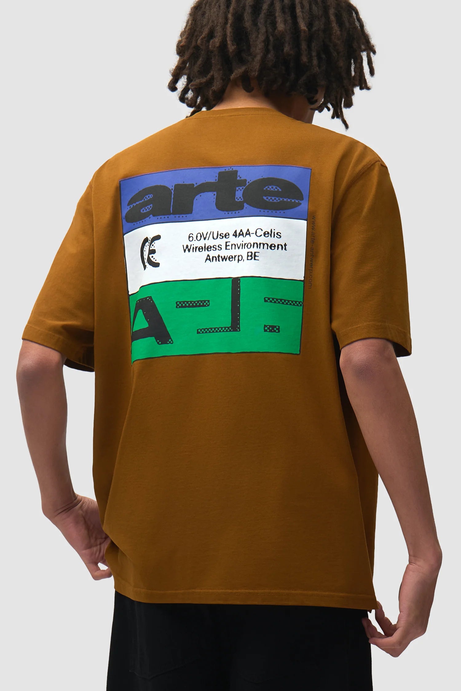 Arte - T-shirt Tricolor Serial Marron