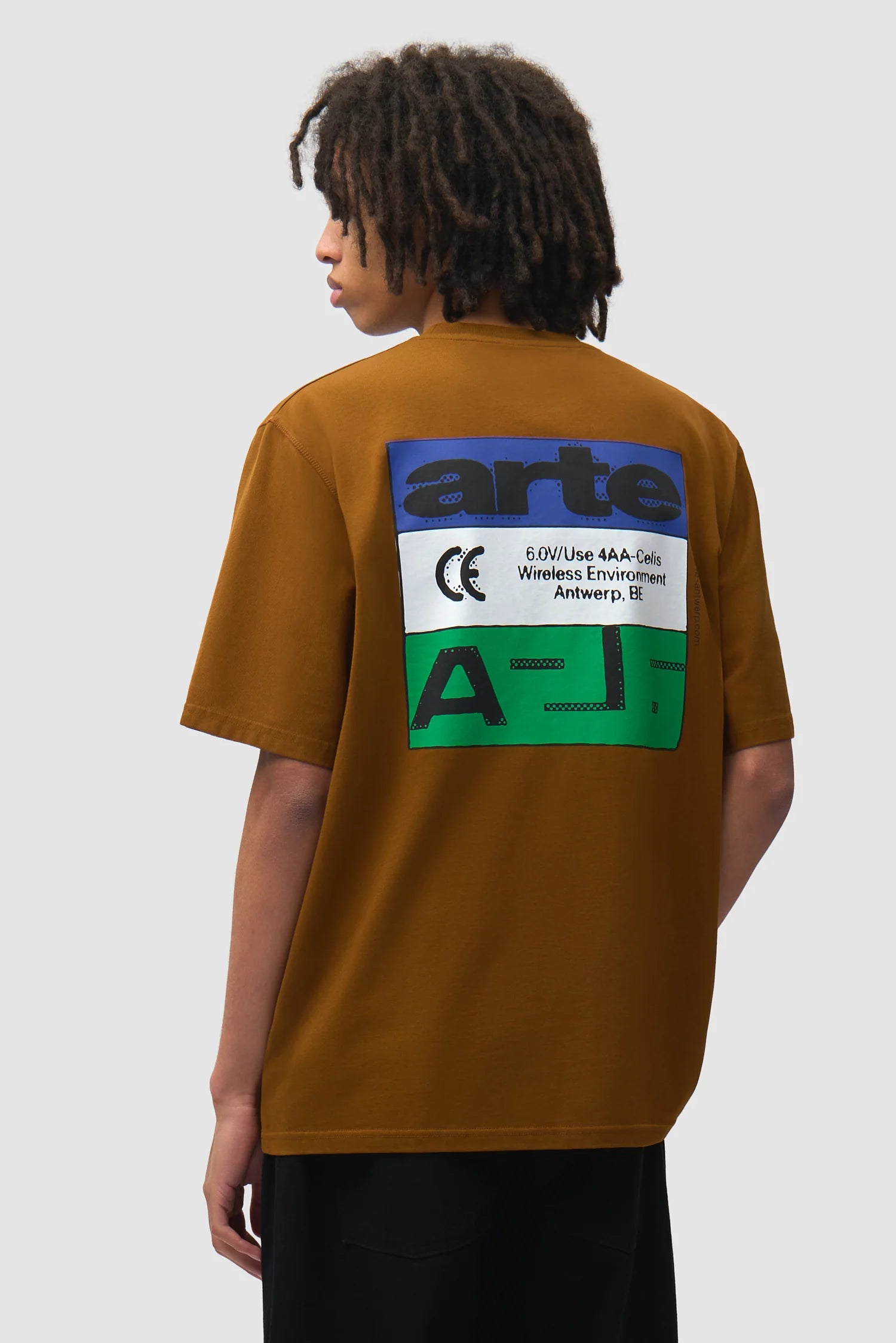 Arte - T-shirt Tricolor Serial Marron