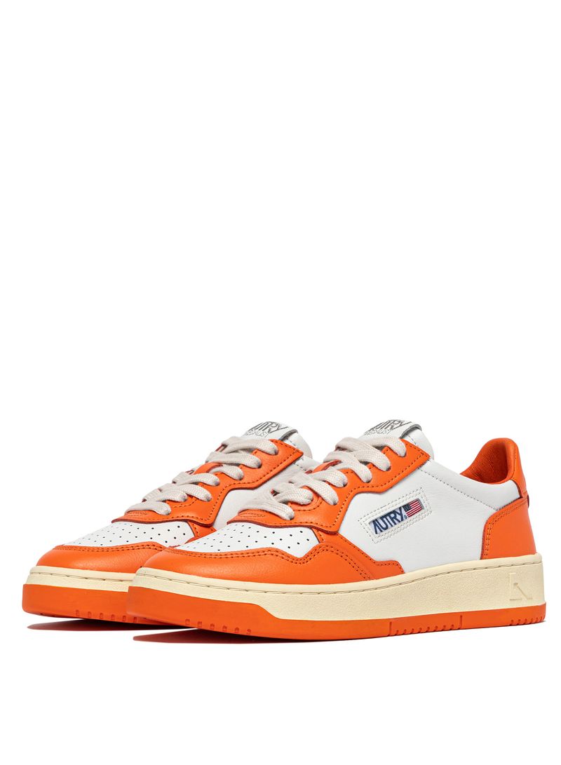 AUTRY - Basket Medalist Low Bicolor White/Pr Orange