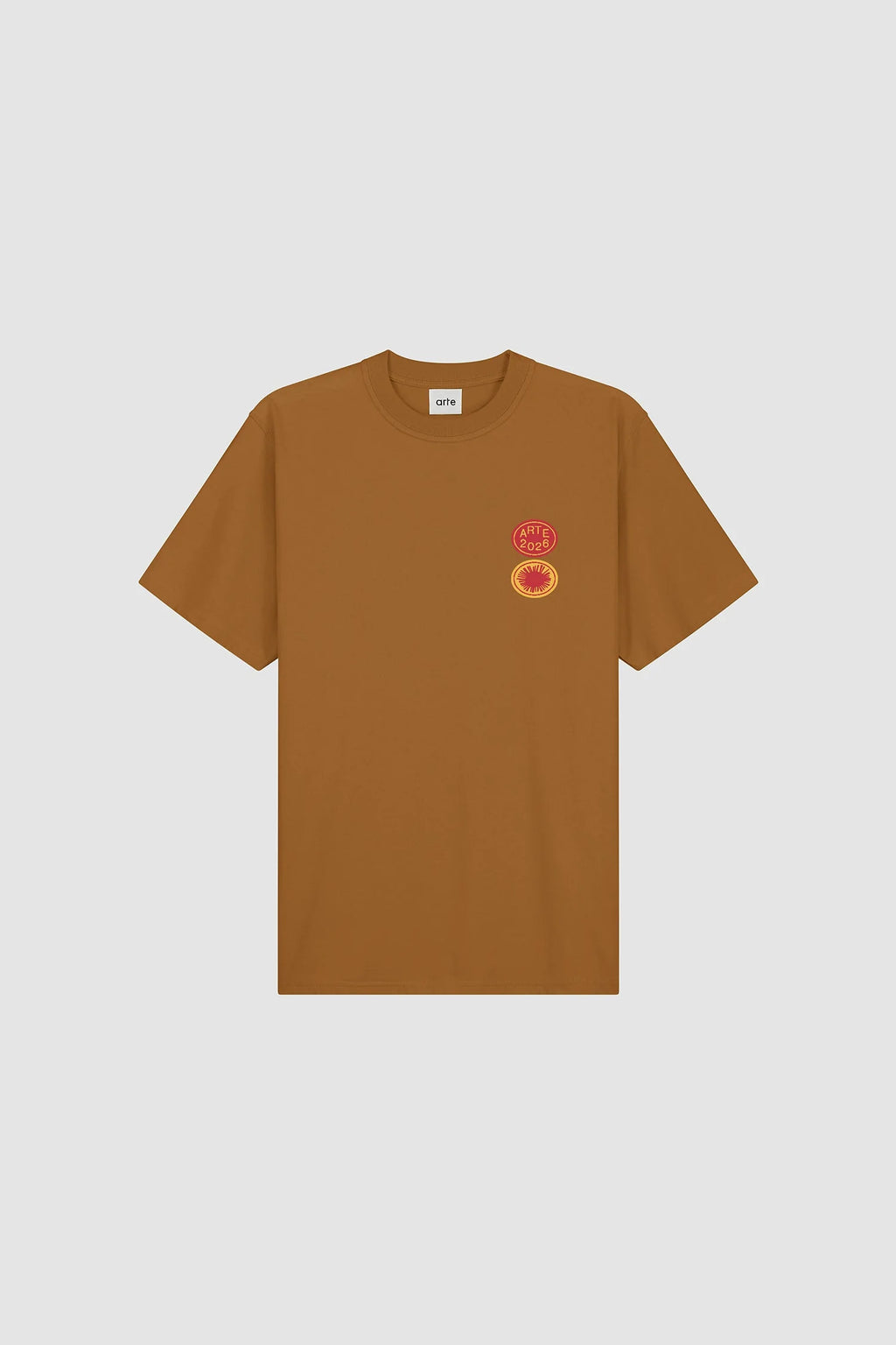 Arte - Tee-shirt Sun Stamp Brown